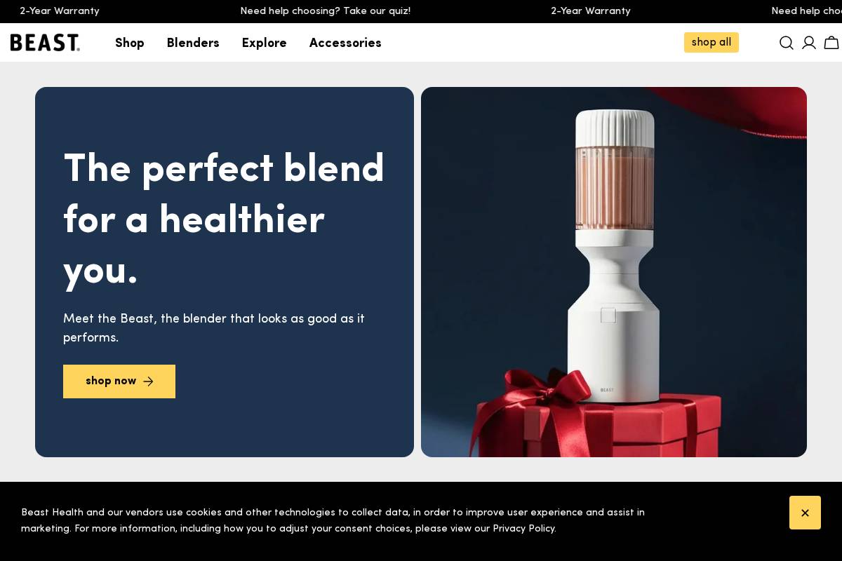 Beasthealth homepage screenshot