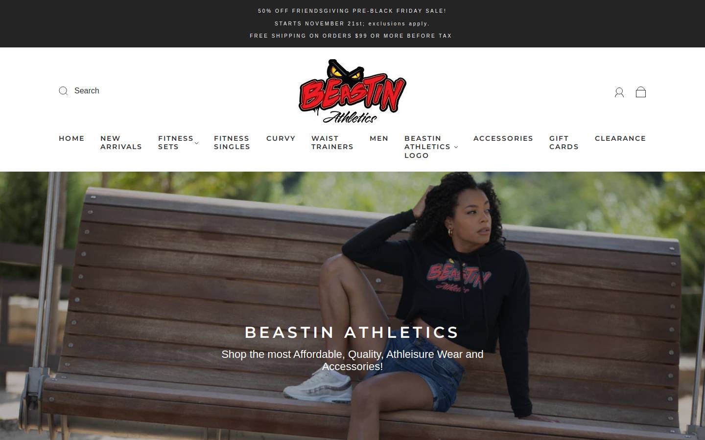 beastinathletics.com homepage screenshot