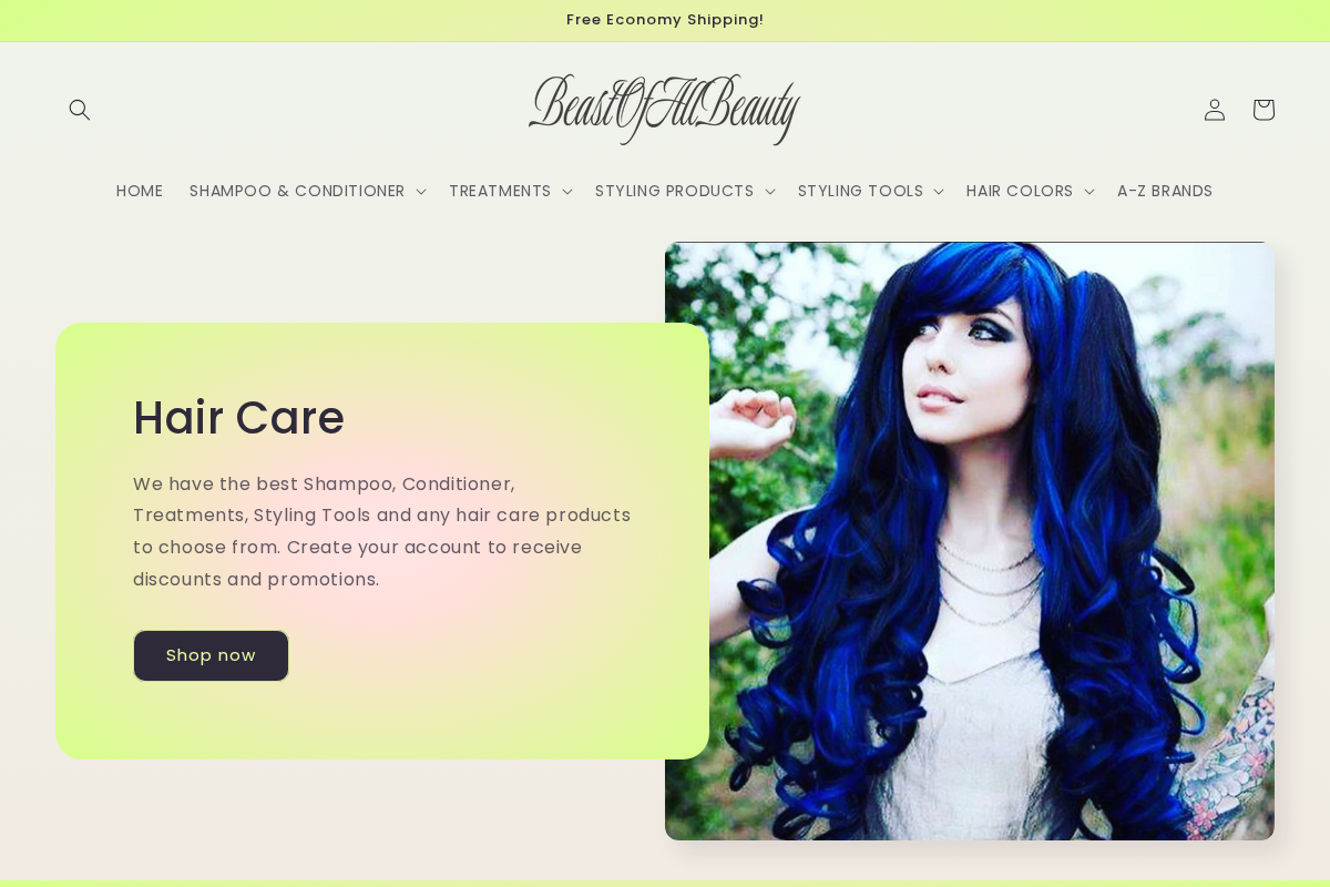BeastofallBeauty homepage screenshot