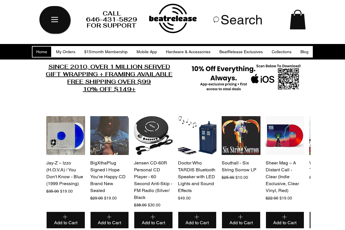 Beatrelease homepage screenshot