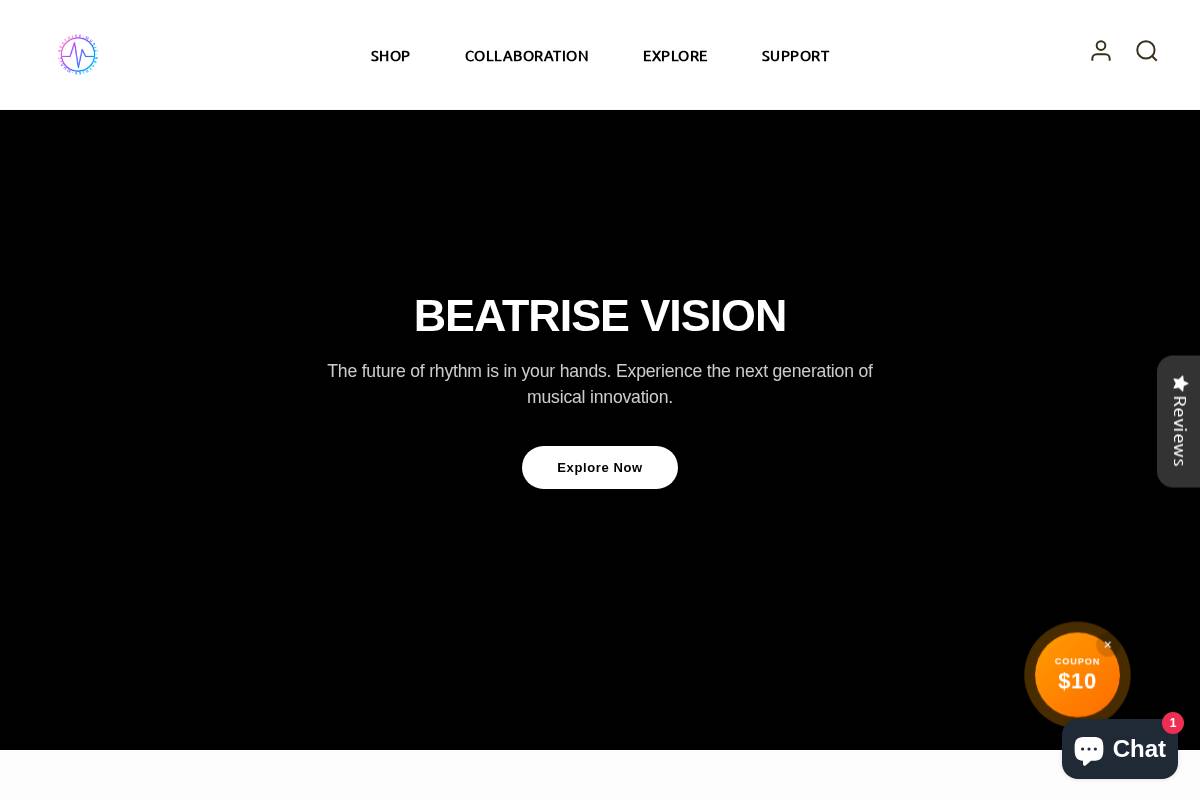beatrisemusic.com homepage screenshot