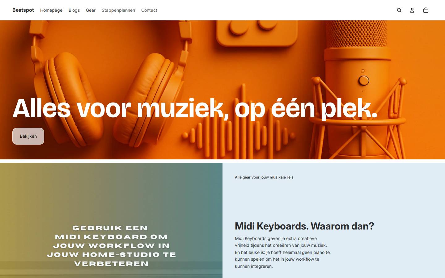 beatspot.nl homepage screenshot