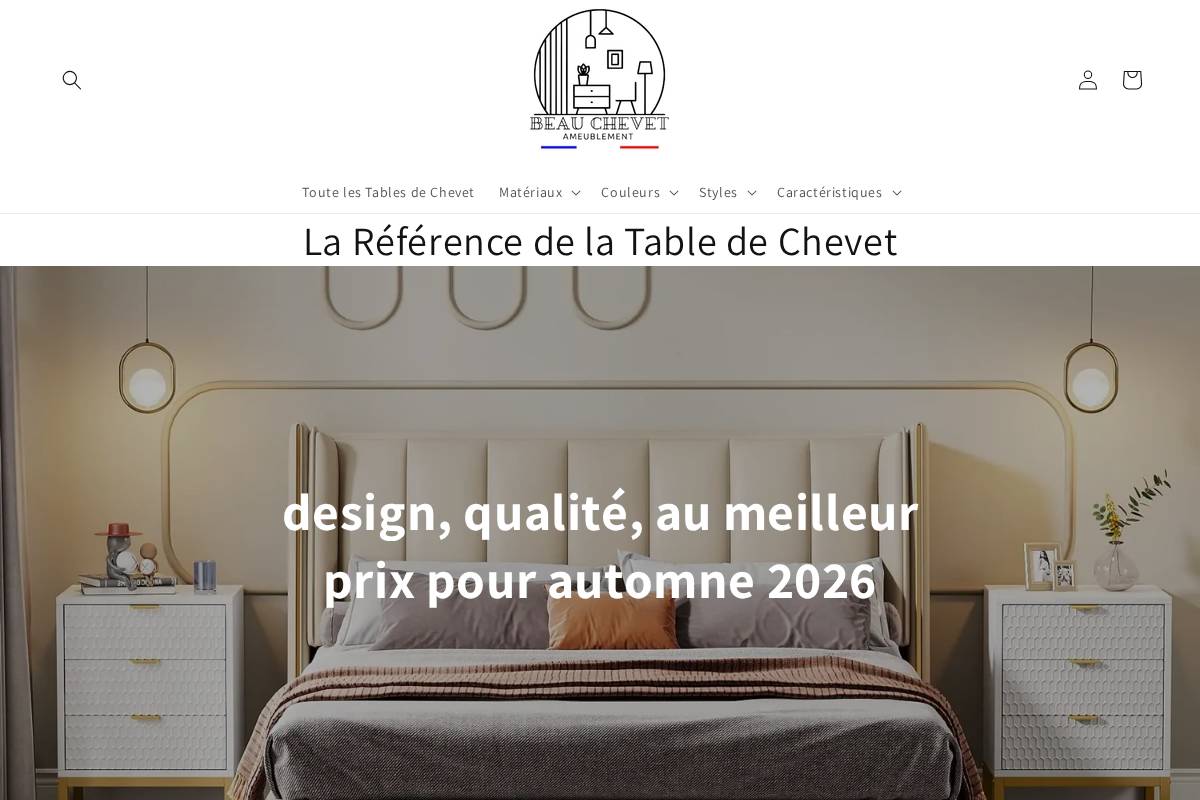 beau-chevet.com homepage screenshot