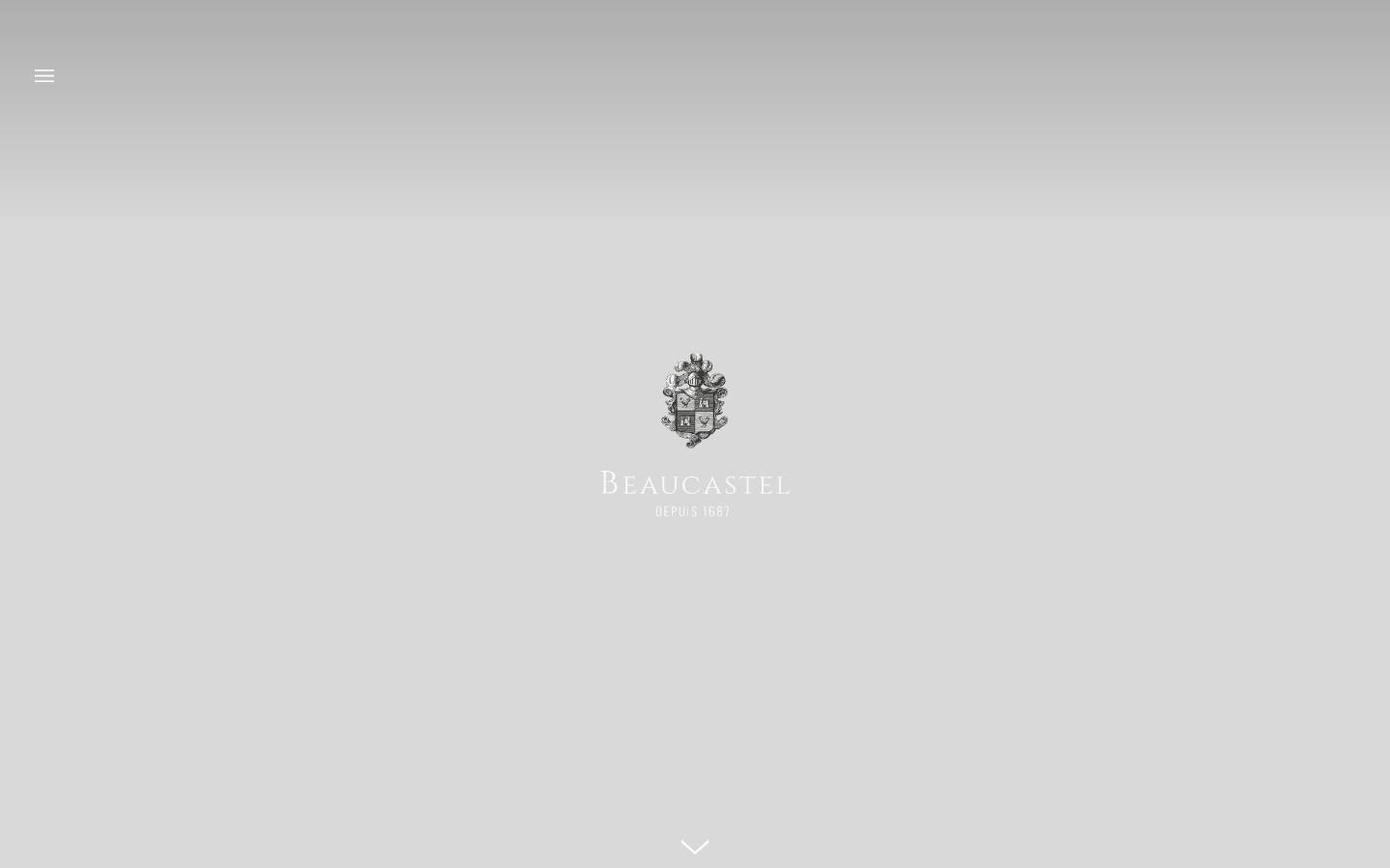 beaucastel.com homepage screenshot