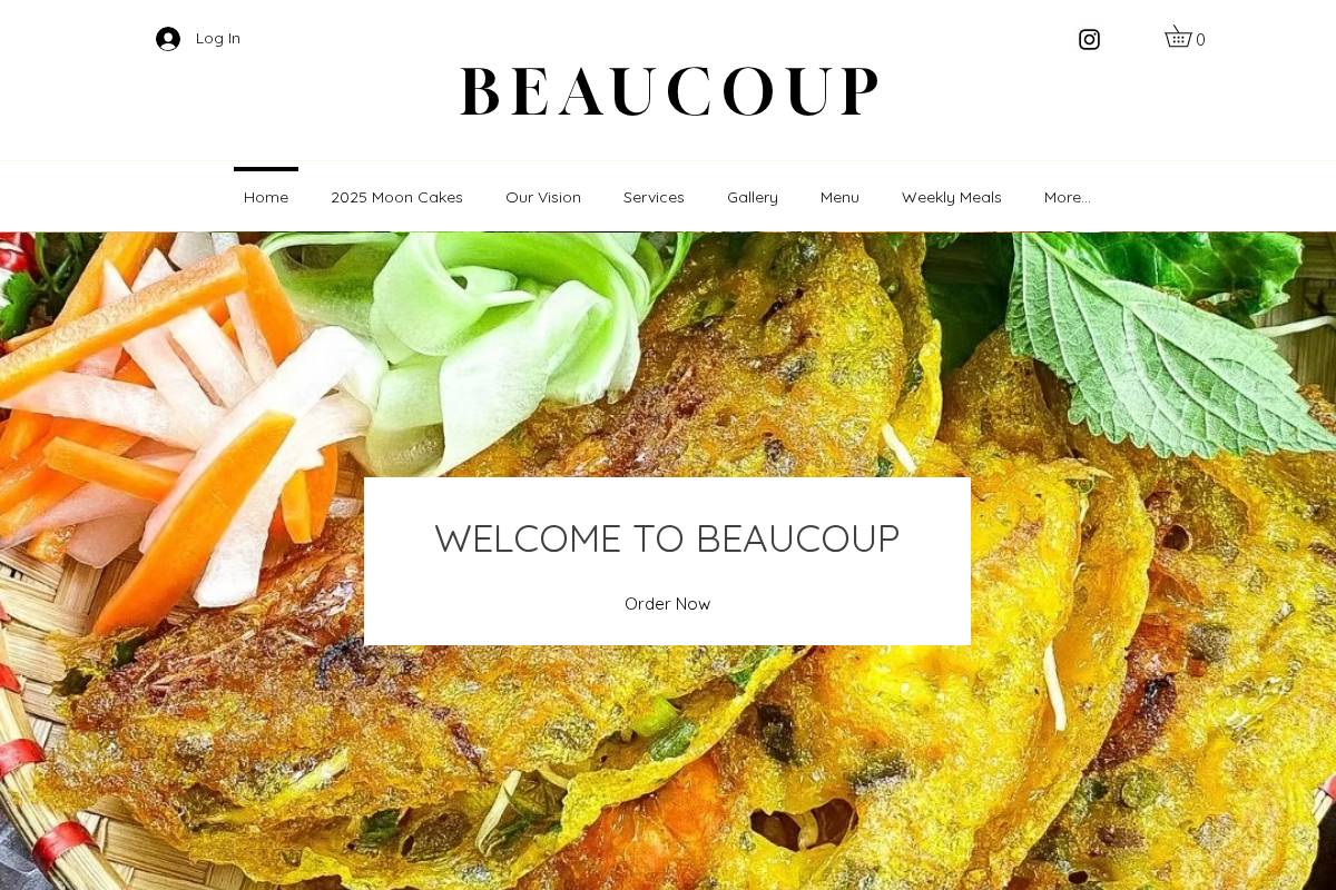 beaucoupnyc.com homepage screenshot