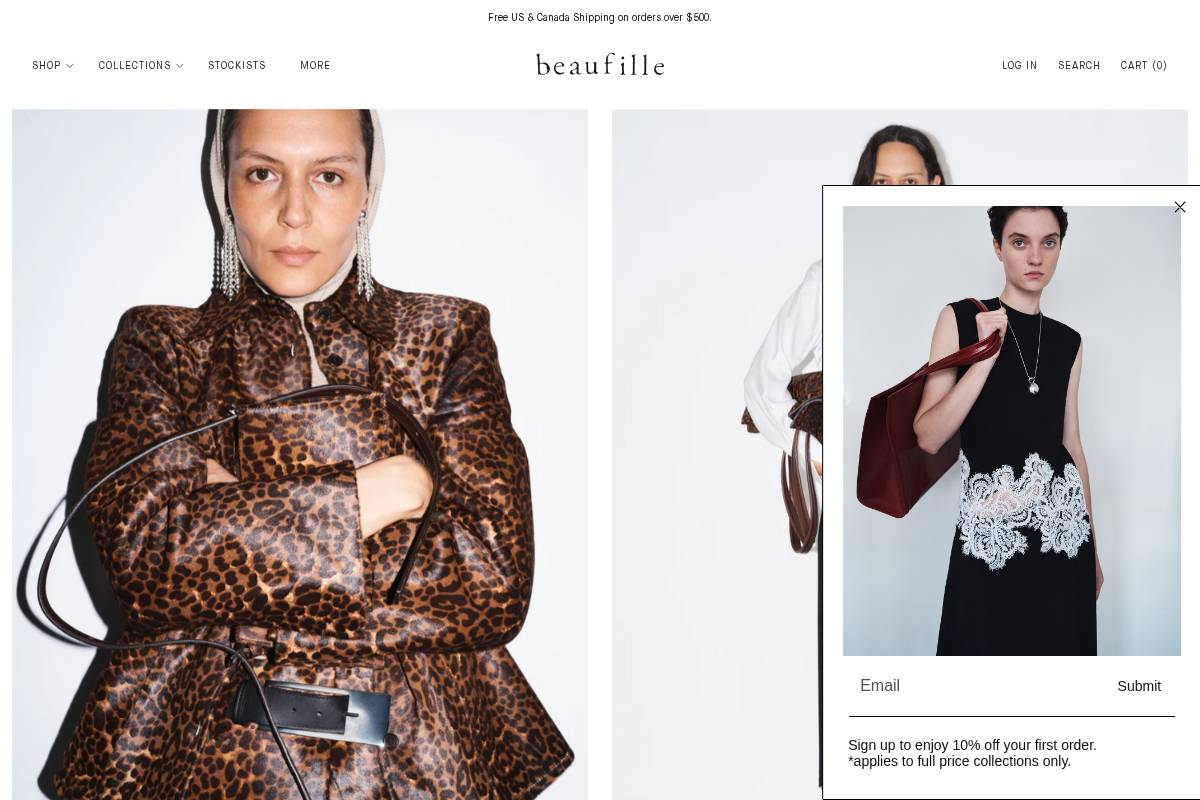 beaufille.com homepage screenshot