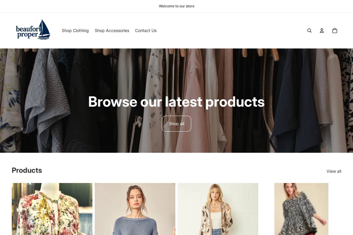 beaufortproper.com homepage screenshot