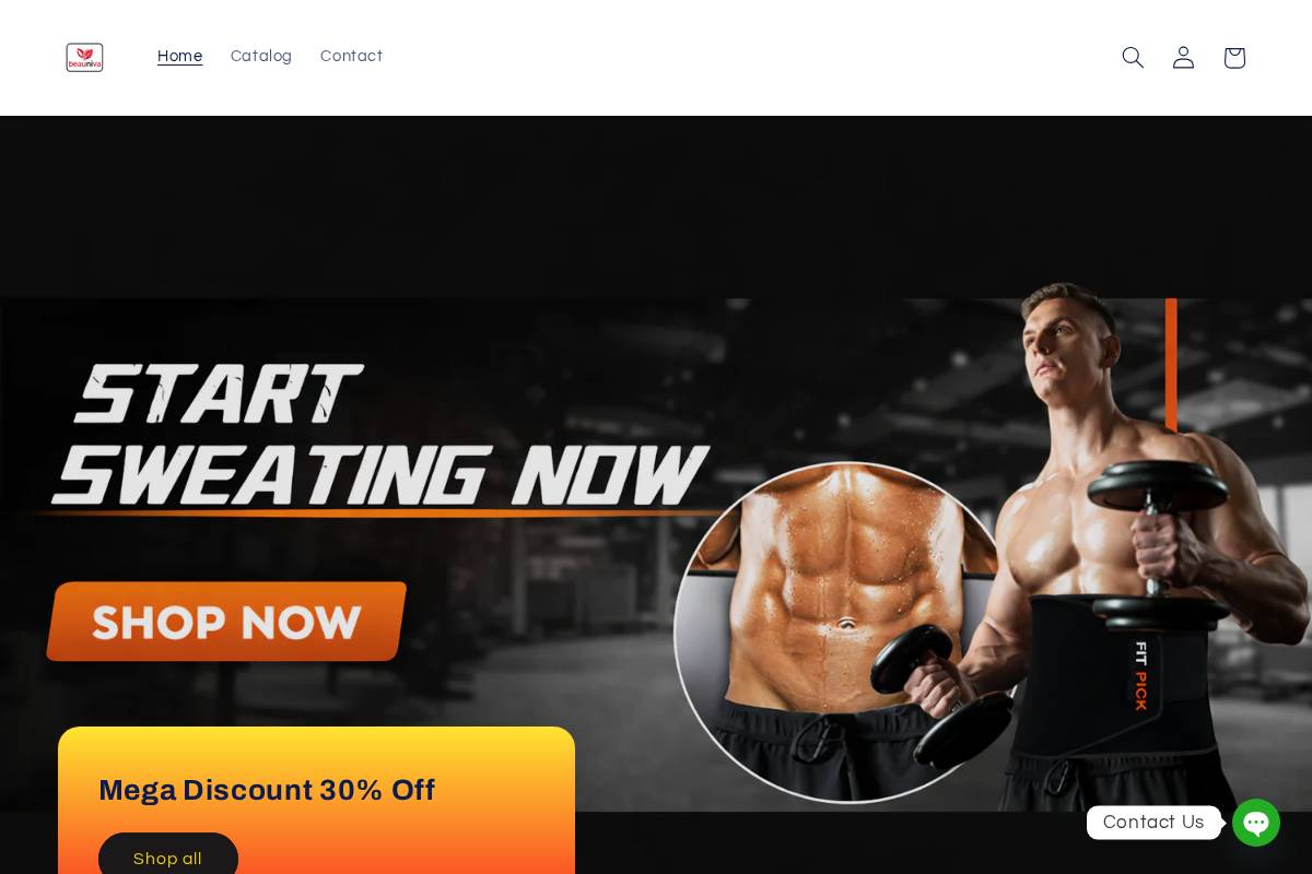 beauniva.com homepage screenshot