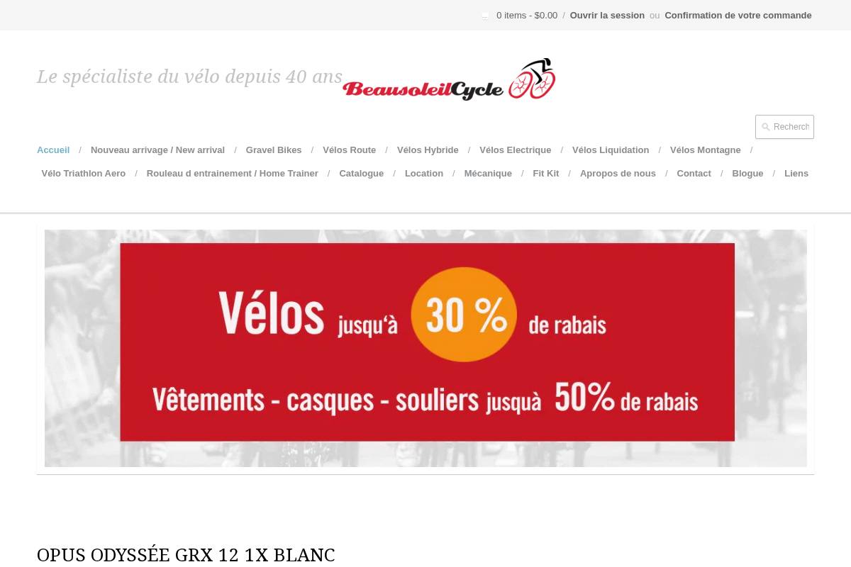 beausoleilcycle.com homepage screenshot