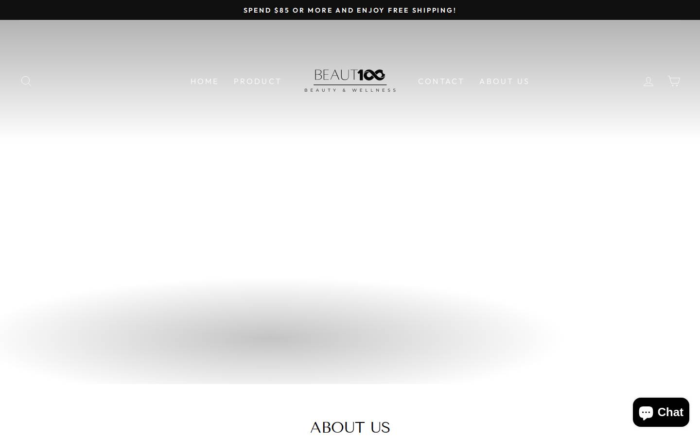 beaut100.com homepage screenshot