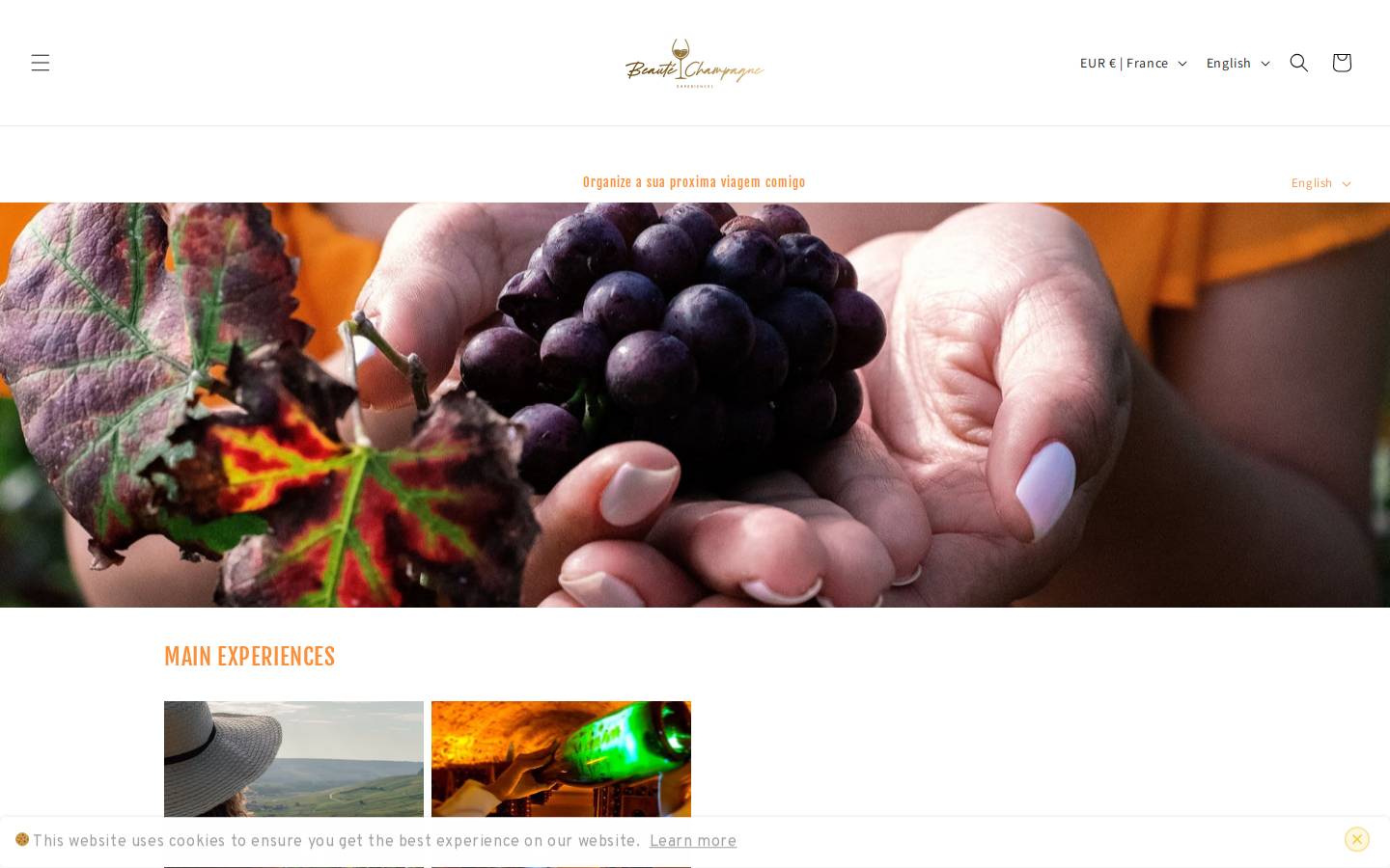 beaute-champagne.com homepage screenshot