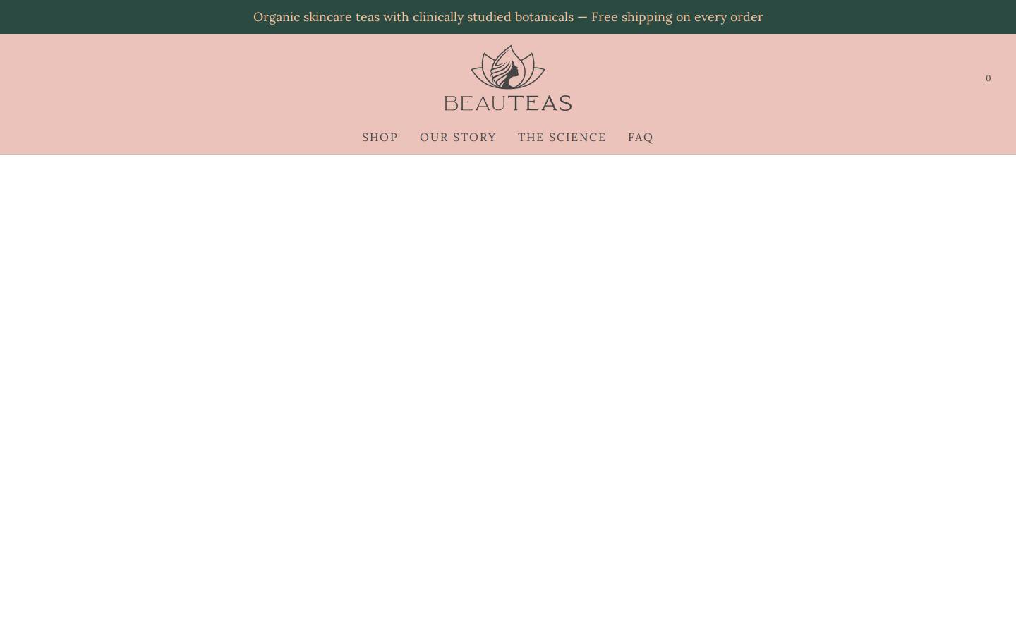 beauteas.com homepage screenshot