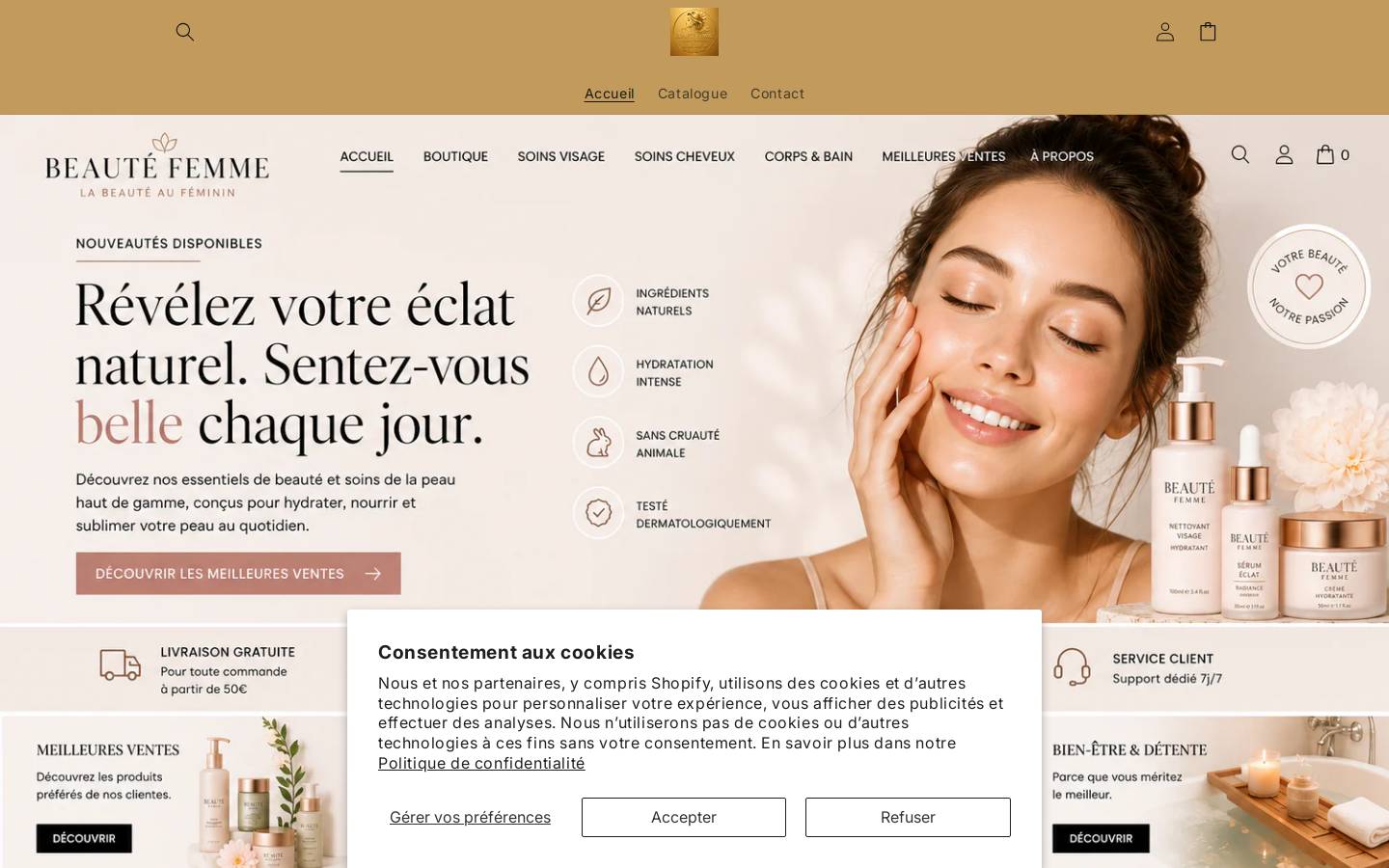 beautefemme.store homepage screenshot