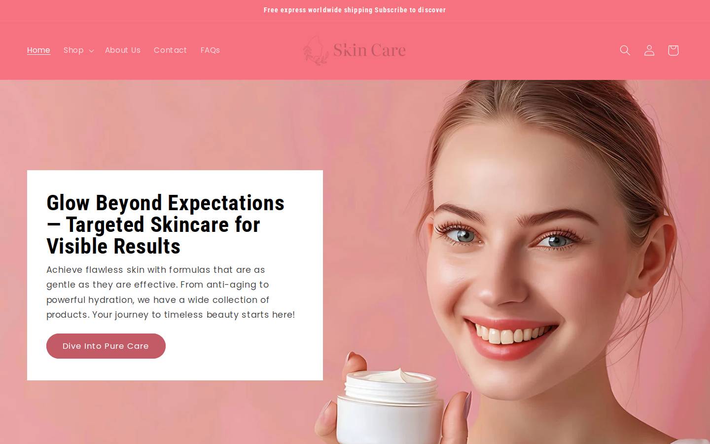 beautifulforall.com homepage screenshot