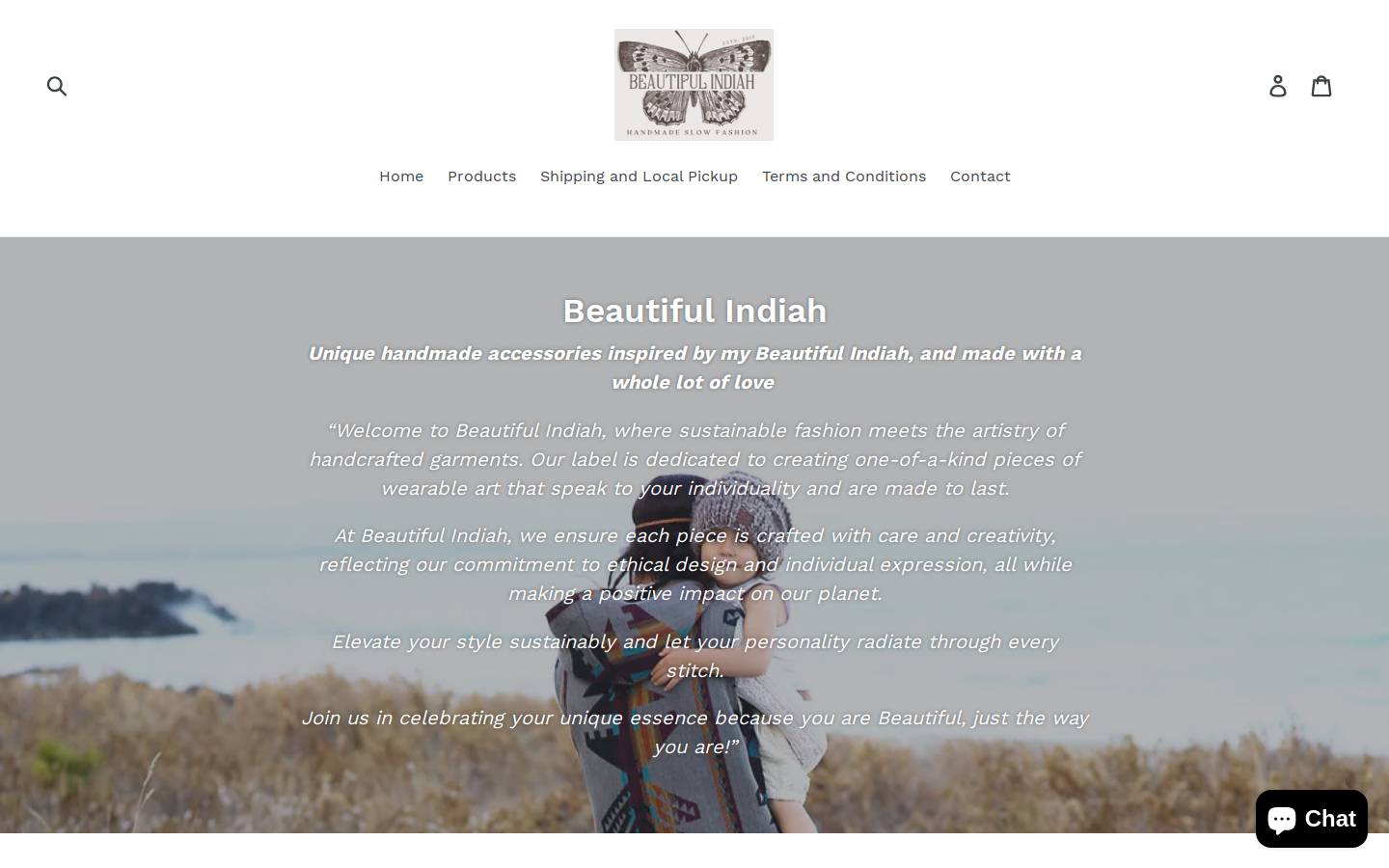 beautifulindiah.com homepage screenshot
