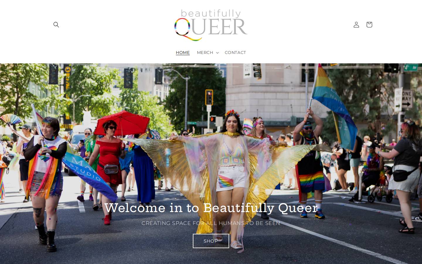beautifullyqueer.com homepage screenshot