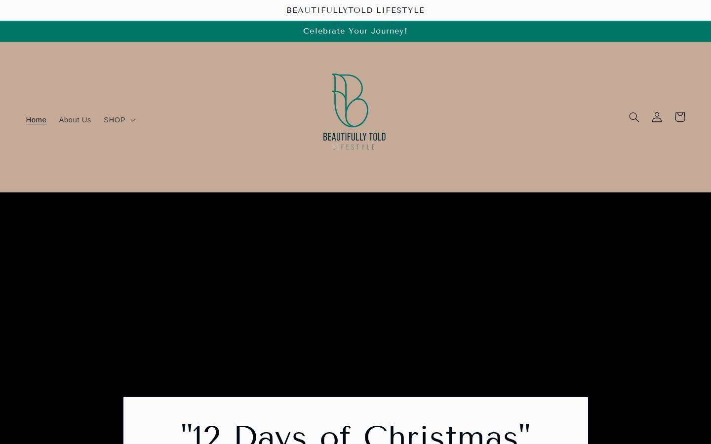 beautifullytoldlifestyle.com homepage screenshot