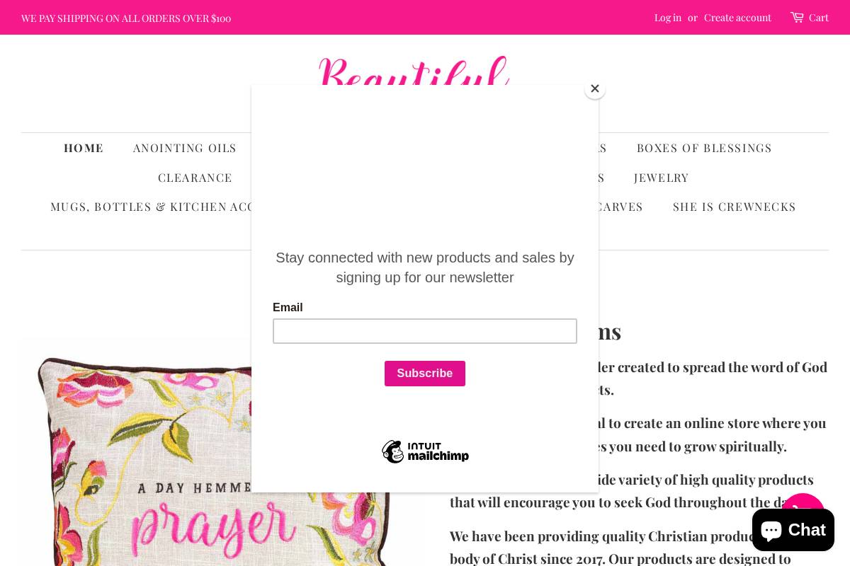 beautifulpsalms.com homepage screenshot