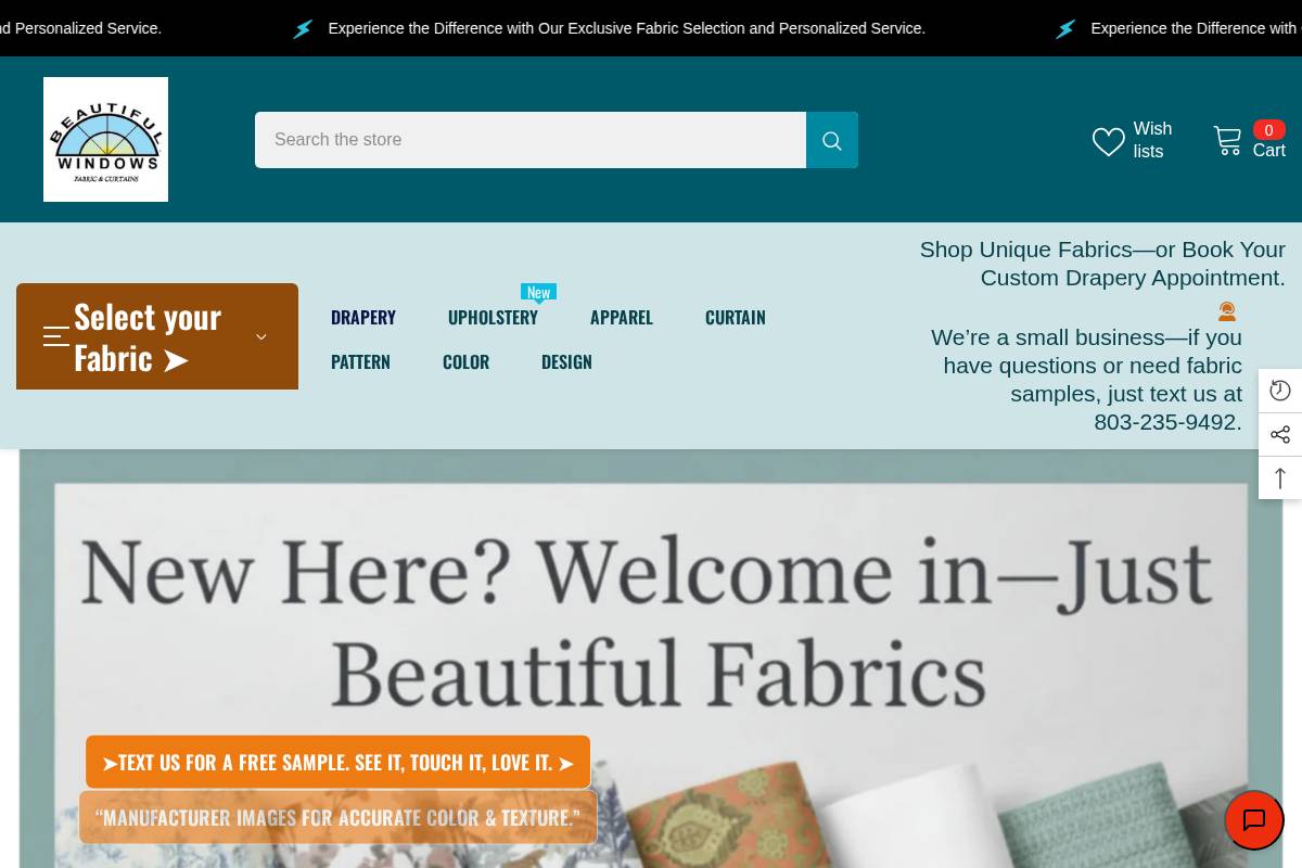 Beautiful Windows Elgin homepage screenshot
