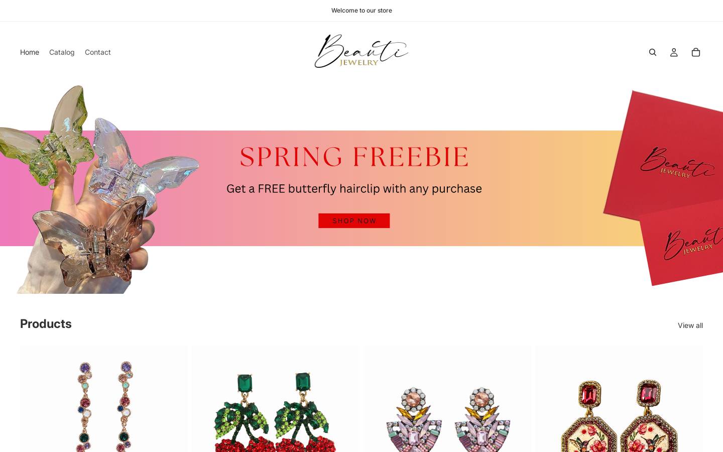 beautijewelry.com homepage screenshot