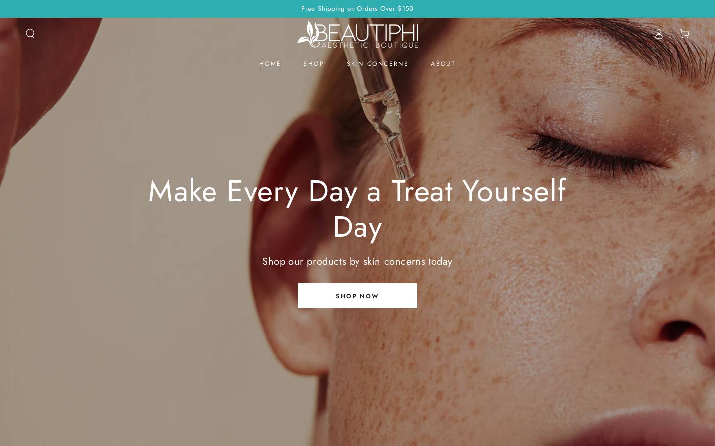 beautiphiskin.com homepage screenshot