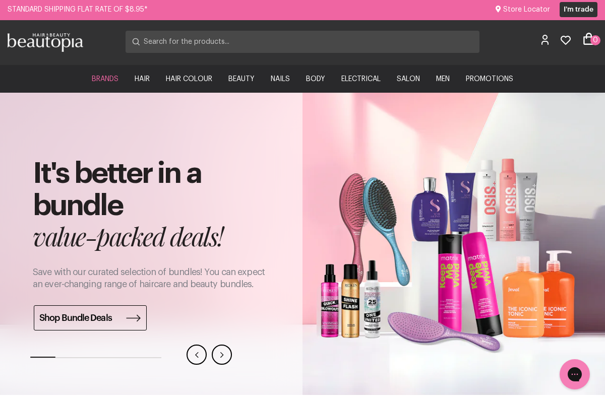 Beautopia Hair & Beauty Pty homepage screenshot