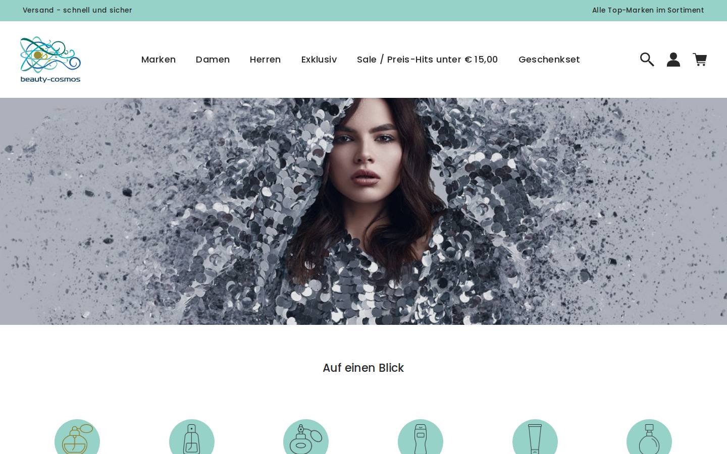 beauty-cosmos.com homepage screenshot
