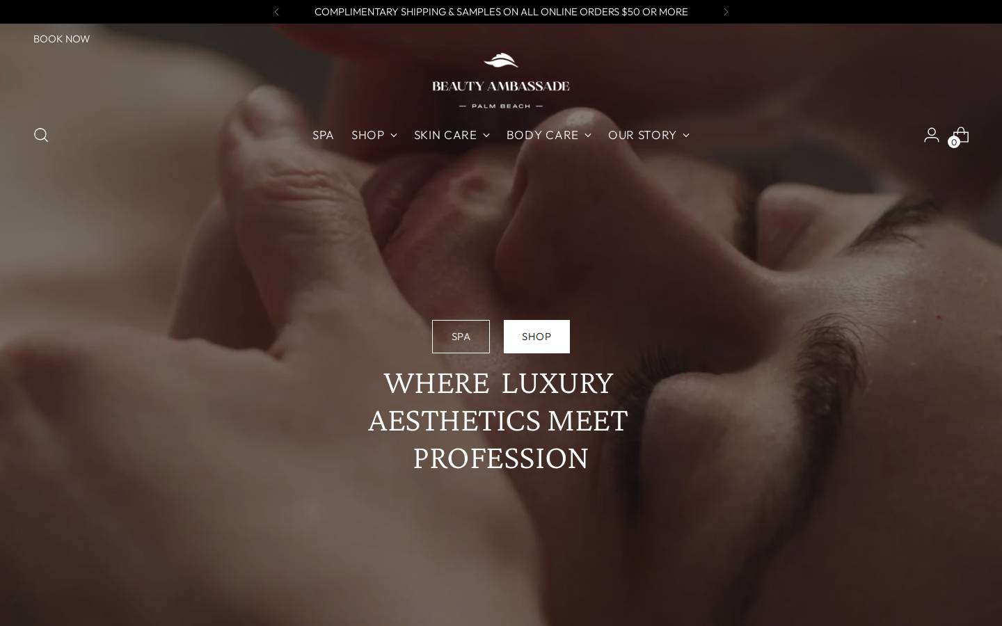 beautyambassade.com homepage screenshot