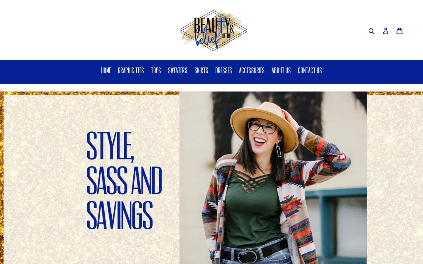 beautyandbeliefboutique.com homepage screenshot