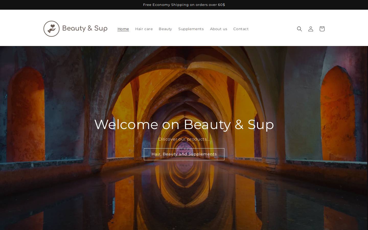 beautyandsup.com homepage screenshot