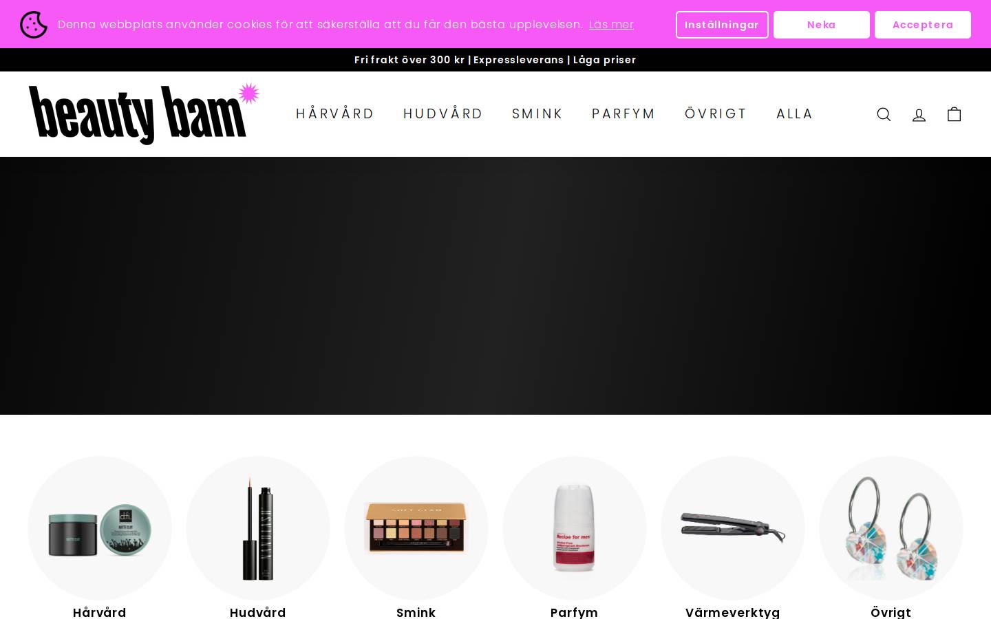 Beautybam homepage screenshot