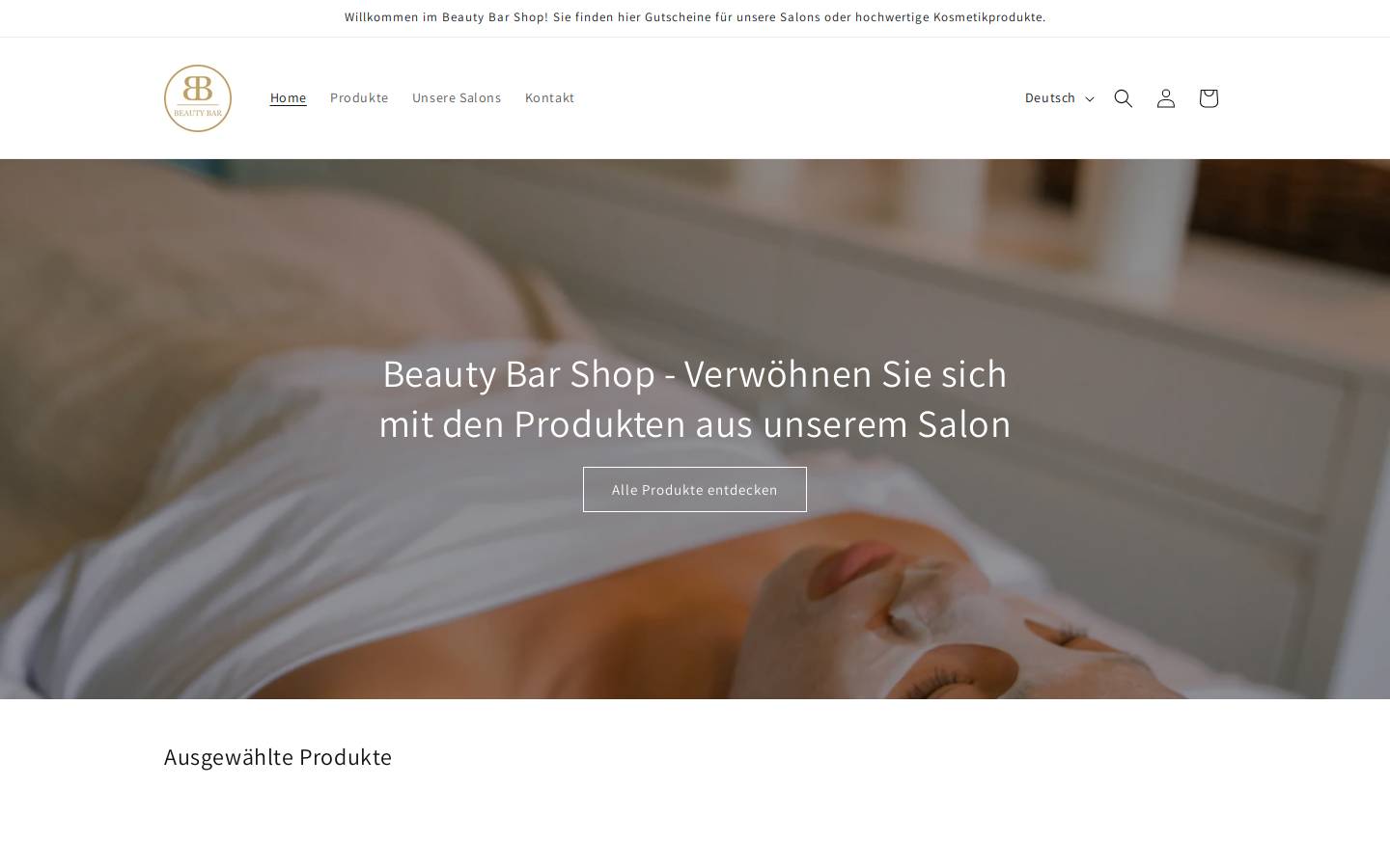 beautybar-shop.com homepage screenshot