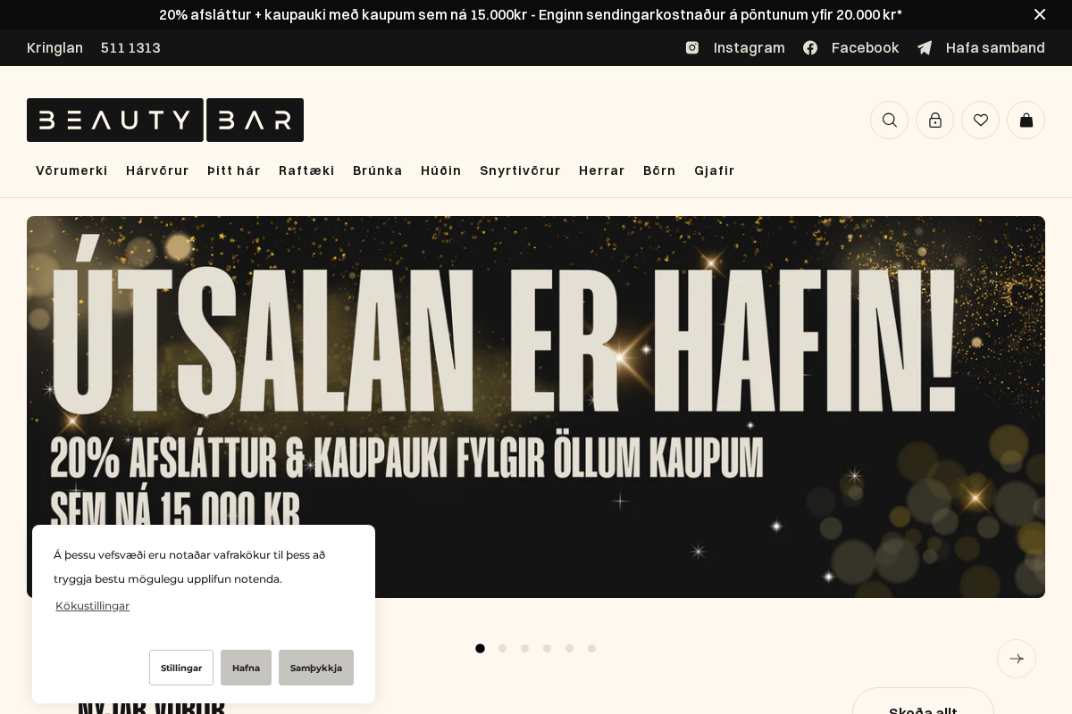 Beautybar homepage screenshot