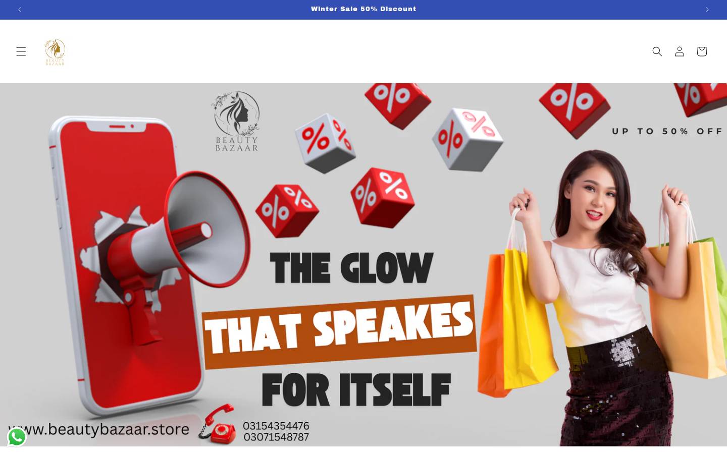 beautybazaar.store homepage screenshot
