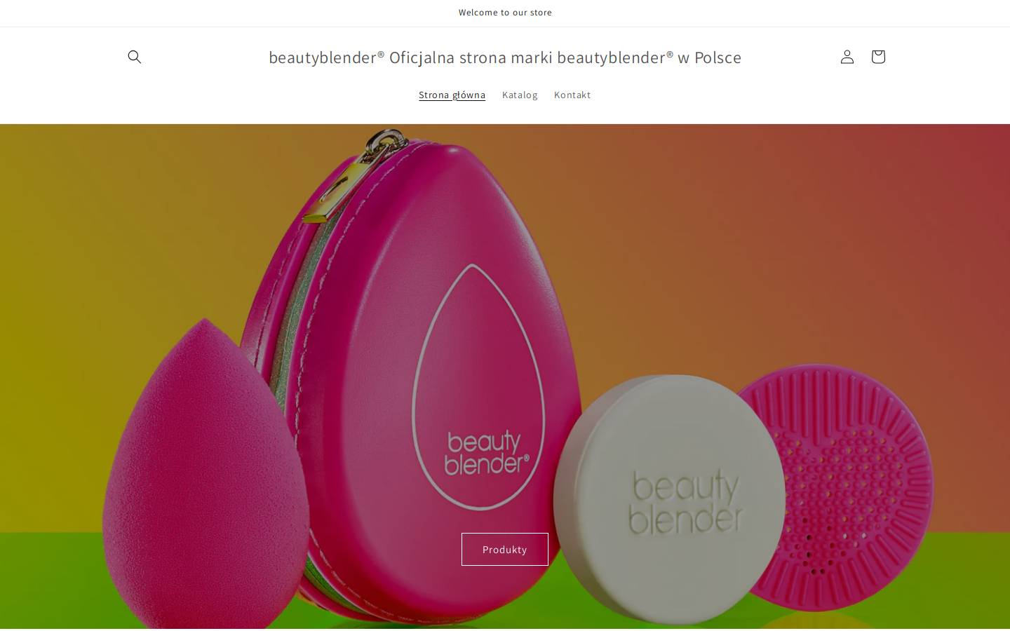 Beautyblender homepage screenshot