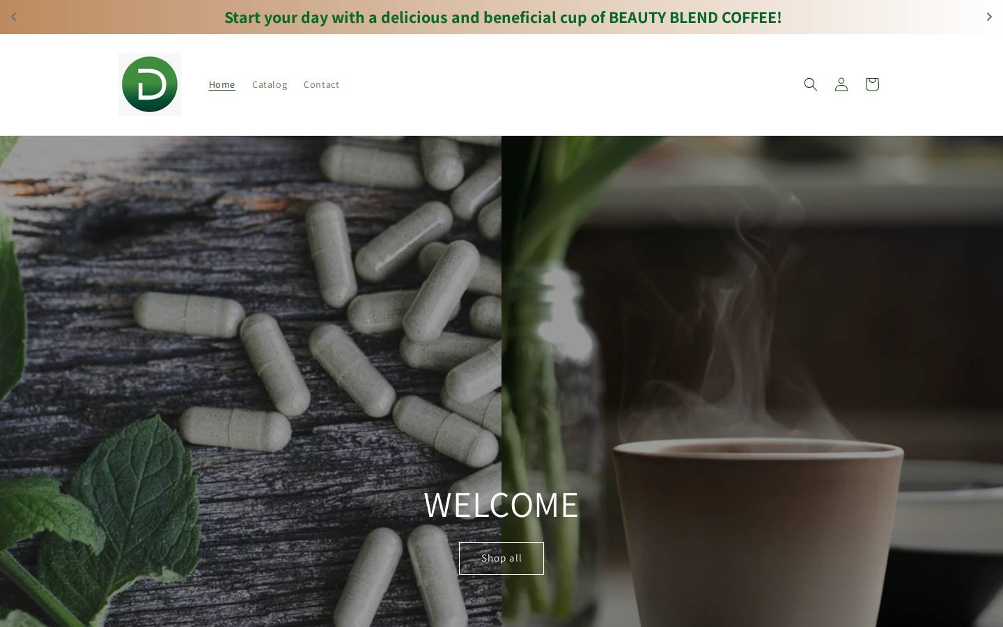 beautyblendsupplements.com homepage screenshot