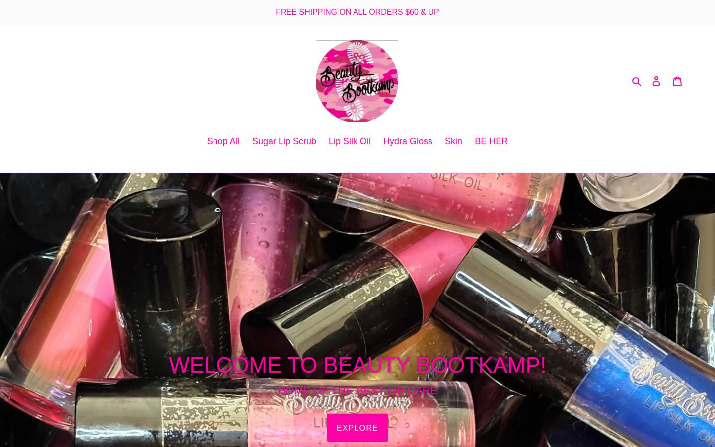 beautybootkamp.com homepage screenshot