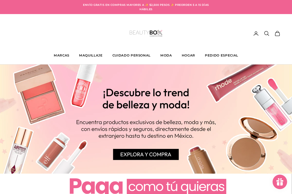 Beauty Box Mérida homepage screenshot