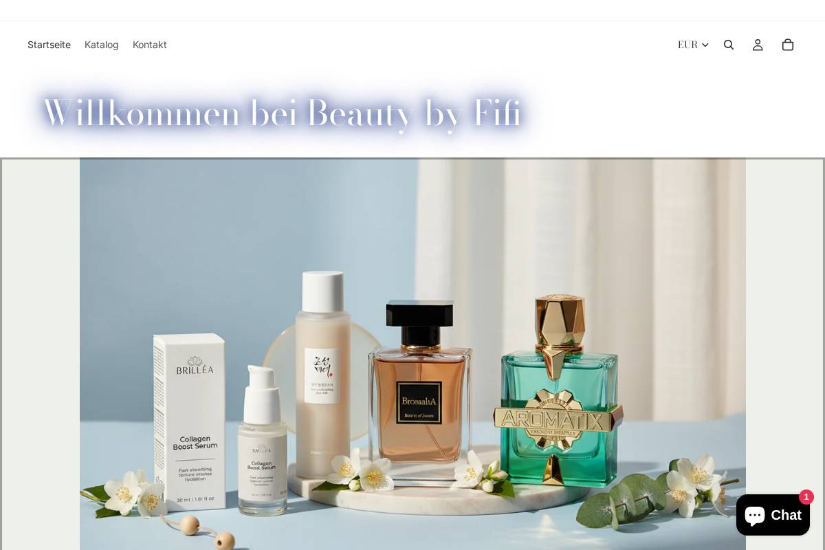 beautybyfifi.de homepage screenshot