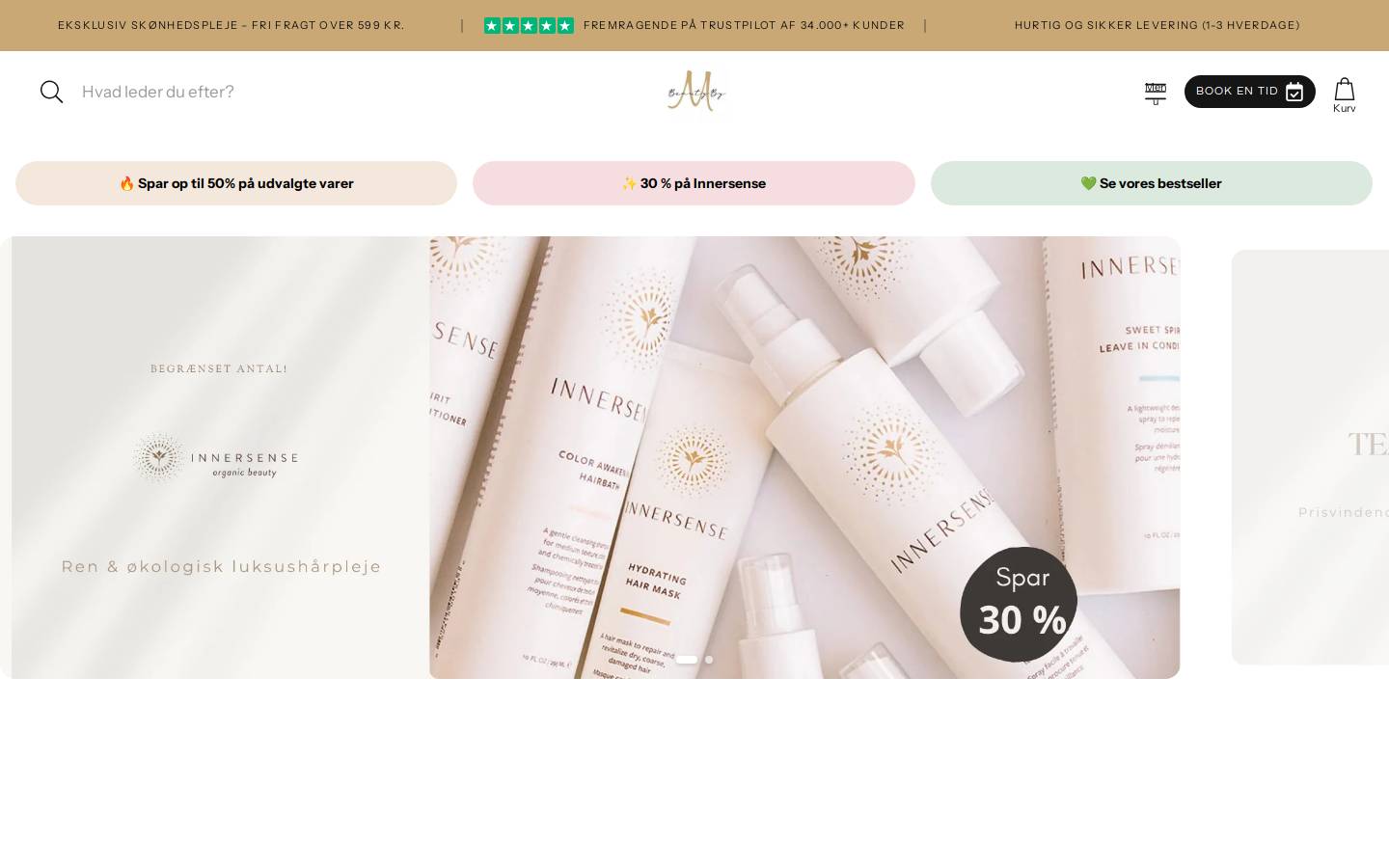 Beauty By M homepage screenshot