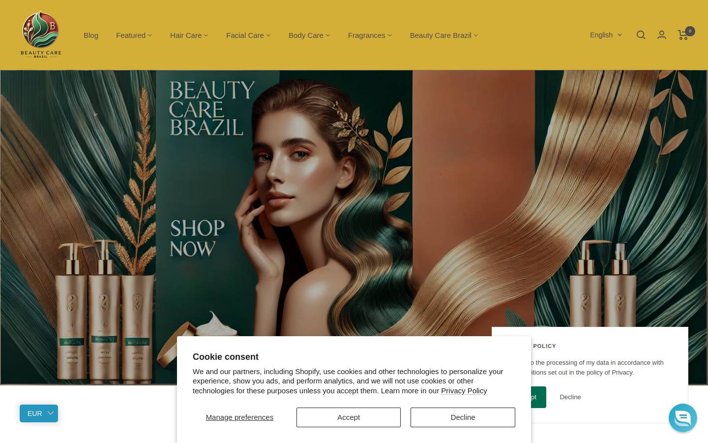 beautycarebrazil.com homepage screenshot