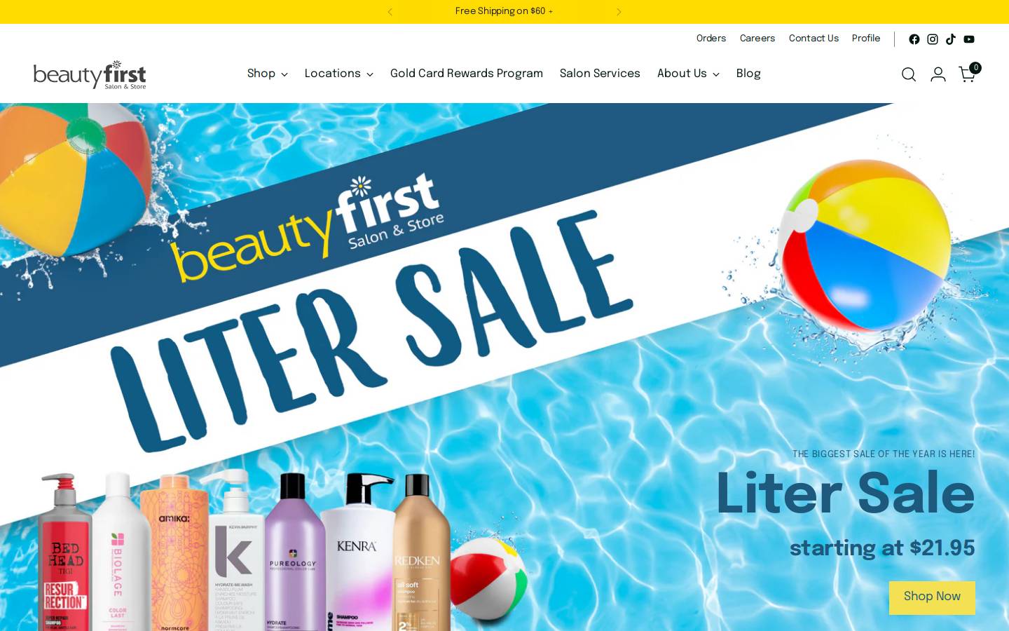 beautyfirstnebraska.com homepage screenshot