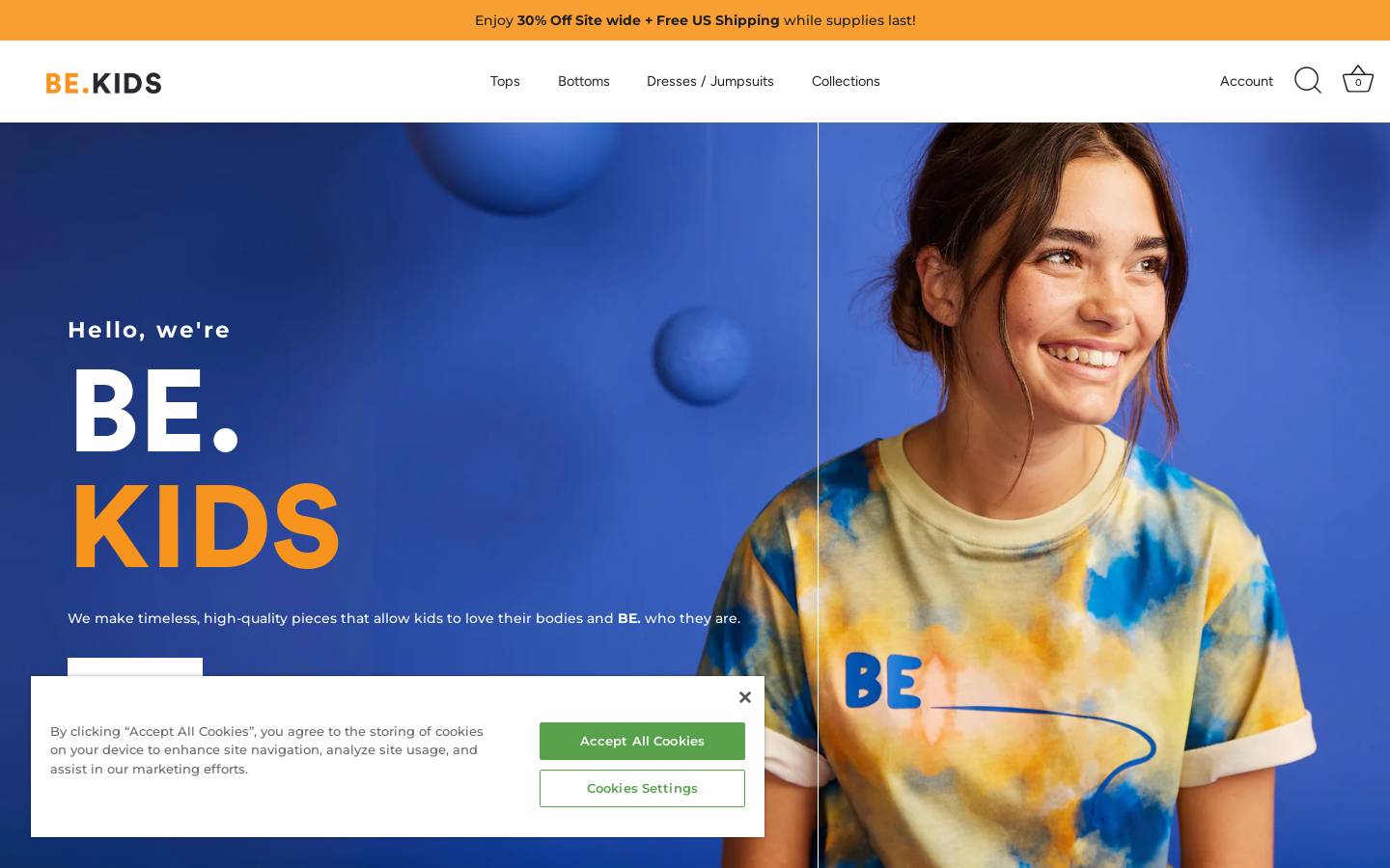 beautyforkids.com homepage screenshot