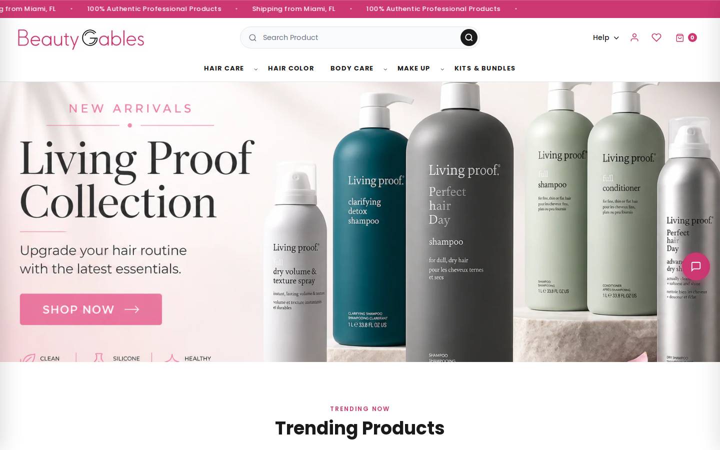 Beautygables homepage screenshot
