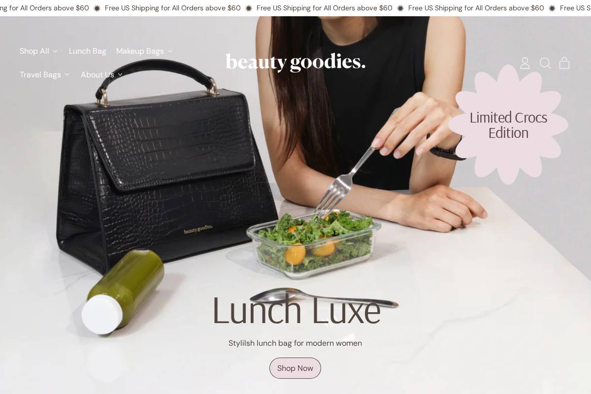 beautygoodiesinc.com homepage screenshot