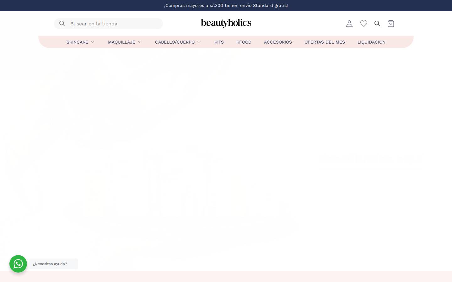 beautyholicsshop.com homepage screenshot