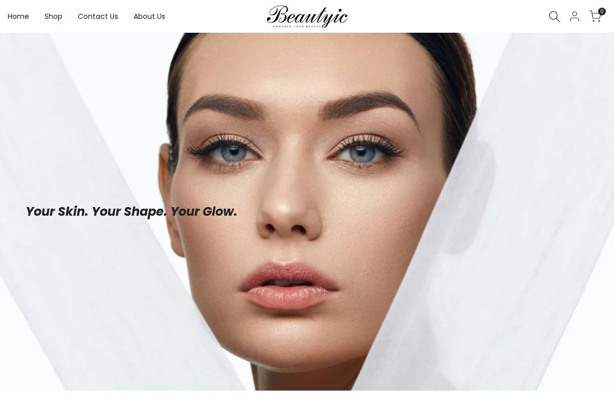 Beautyic homepage screenshot