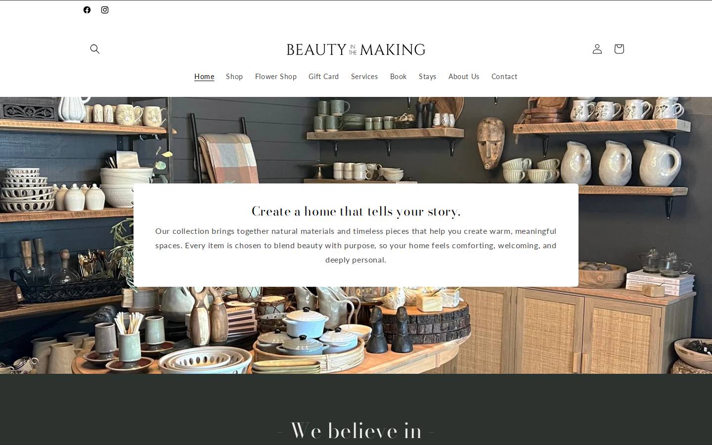 beautyinthemaking.store homepage screenshot