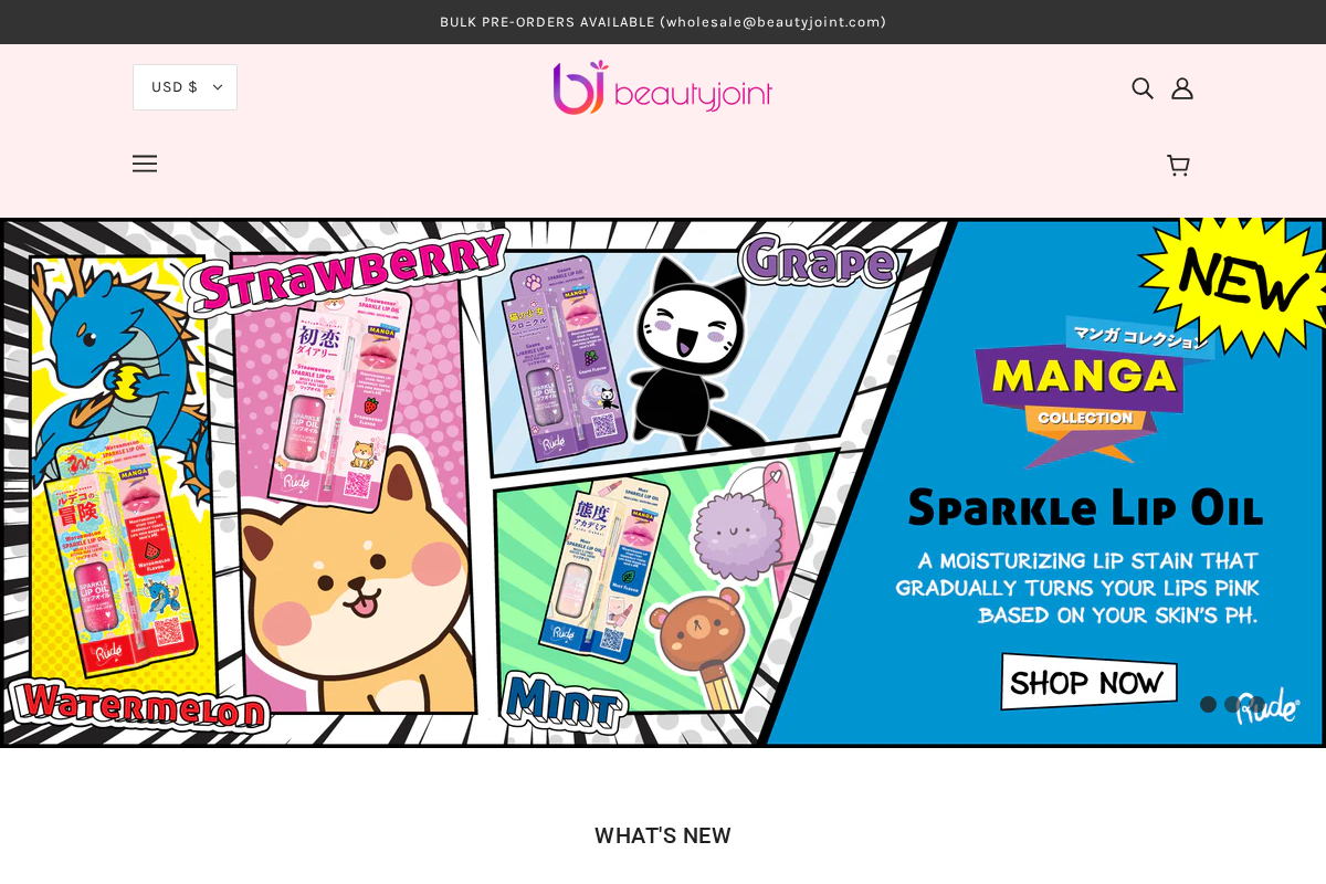 BeautyJoint homepage screenshot