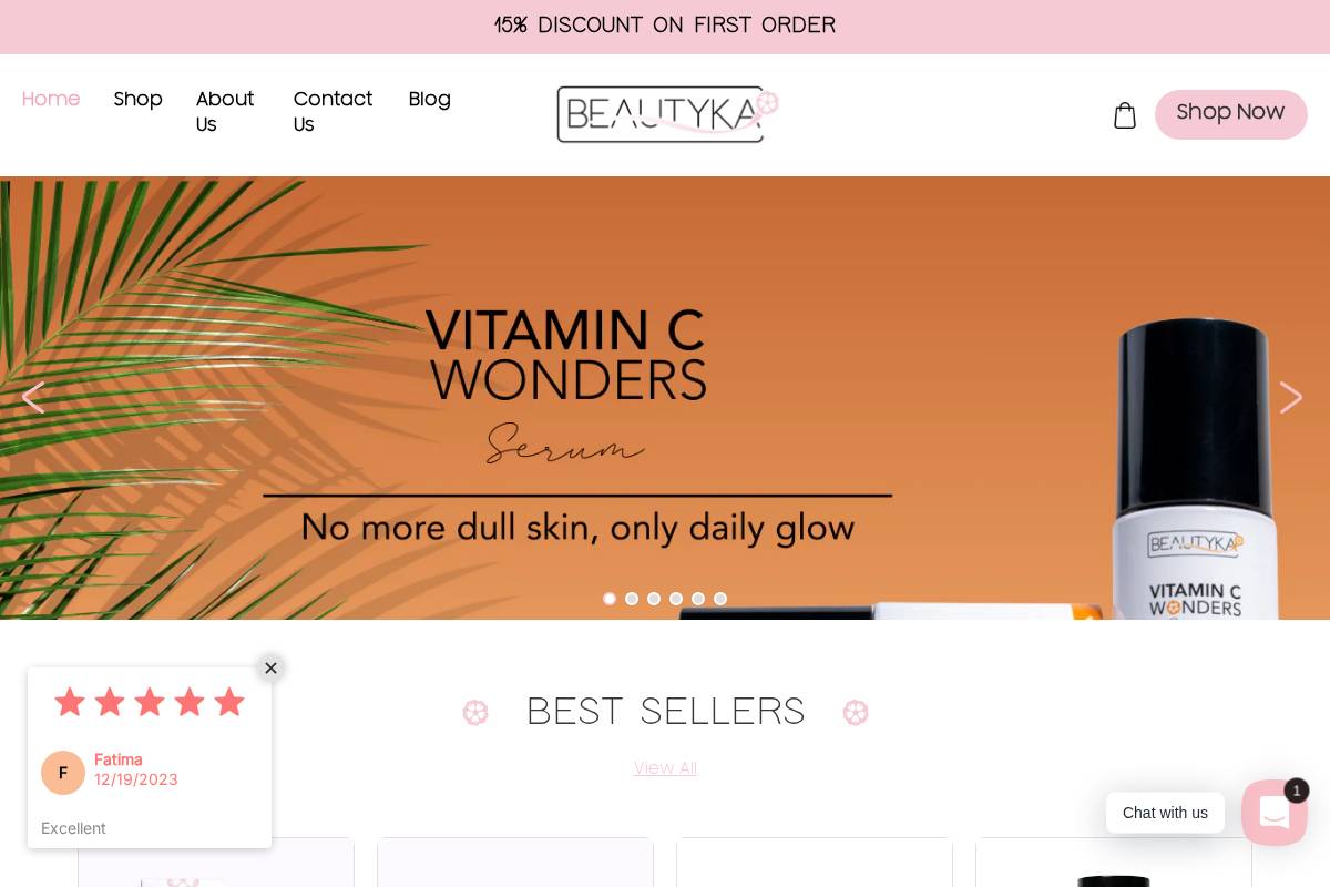 beautykathebrand.com homepage screenshot
